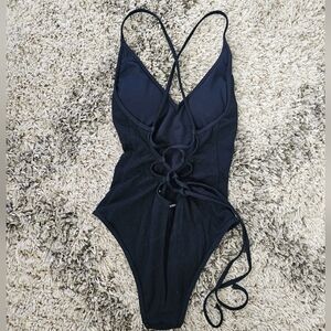 Extra Small Abercrombie & Fitch Navy One Piece Swimsuit